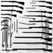 Vintage old war and hunting weapons, rifles, guns, swords and so