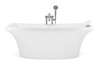 modern bathtub isolated on white background