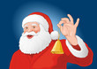 Vektor: Weihnachtsmann mit Glocke Weihnachtsmann mit Glocke
