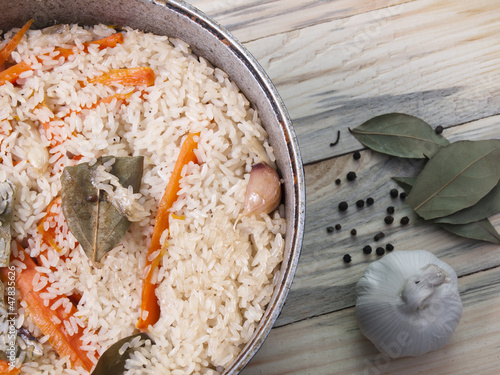 Photo: pilaf cauldron pilaf cauldron