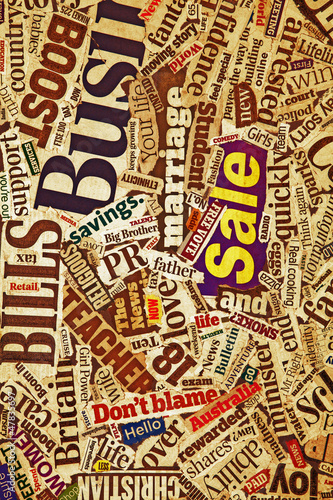 Photo: newspaper collage newspaper collage