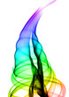 Photo: Gradient colorful puff of fume on white Gradient colorful puff of fume on white