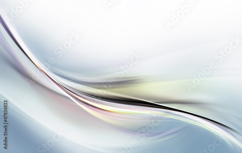 Illustration: Elegant steel fractal wave Elegant steel fractal wave