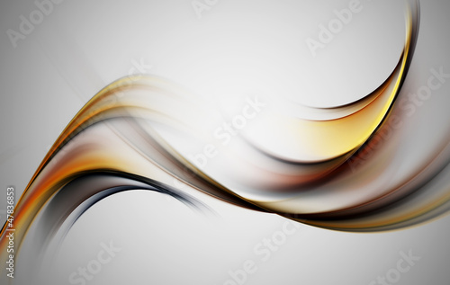 Illustration: Abstract grunge orange fractal swirl Abstract grunge orange fractal swirl