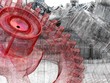 3d gears. Work concept.