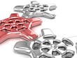 3d gears. Work concept.