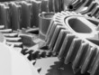 3d gears. Work concept.