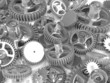 3d gears. Work concept.