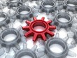 3d gears. Work concept.