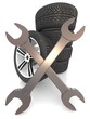 Illustration: Wheel and Tools Wheel and Tools