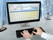 Photo: Analizing Data on Computer Analizing Data on Computer