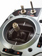 close up toy transmitter stick