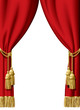 Red curtain