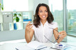 Working in office