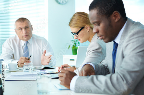 Photo: Work at meeting Work at meeting