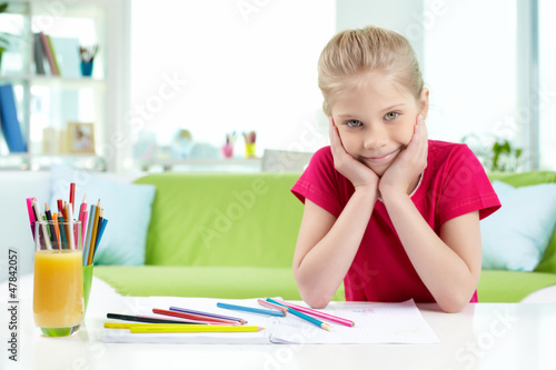 Photo: Smart schoolgirl Smart schoolgirl