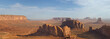 Wonderfull Monument Valley aerial sky view from balloon
