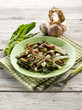boiled swiss chard salad with anchovy and garlic