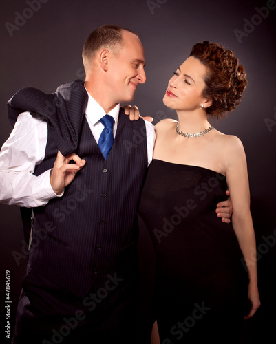 Photo: Mature couple in love smiling Mature couple in love smiling