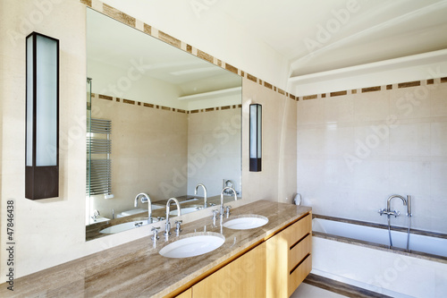 Photo: beautiful apartment, interior, bathroom beautiful apartment, interior, bathroom