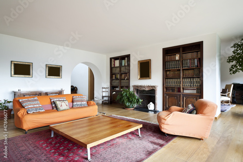Photo: beautiful apartment, interior, living room beautiful apartment, interior, living room