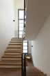 beautiful apartment, interior, wooden staircase