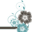 abstract vector flower background