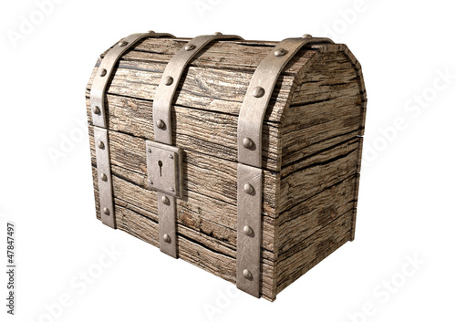 Photo: Treasure Chest Closed Perspective Treasure Chest Closed Perspective