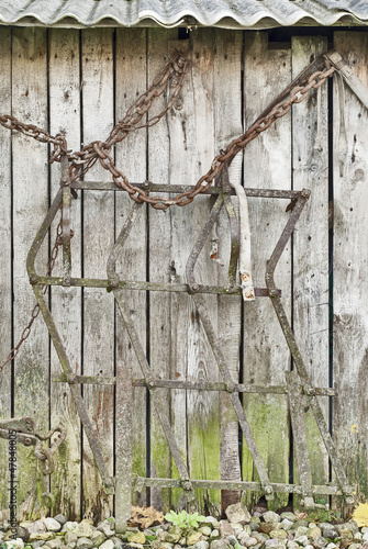 Photo: old implements background old implements background