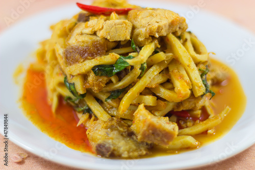 Photo: Crispy pork and bamboo shoot curry Crispy pork and bamboo shoot curry