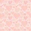 Seamless hearts pattern