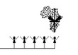 Illustration: bambini Africani bambini Africani