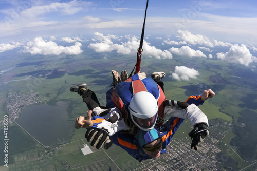Photo: Skydiving photo. Tandem. Skydiving photo. Tandem.