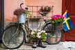 Flower decorated bike in Stockholm