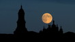 Video: Ukraine Kiev Pechersk Lavra moonrise Ukraine Kiev Pechersk Lavra moonrise