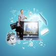 Modern technology illustration