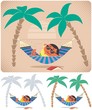 Vector: Hammock Relaxation Hammock Relaxation