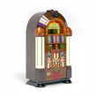 majestic retro jukebox 3d illustration