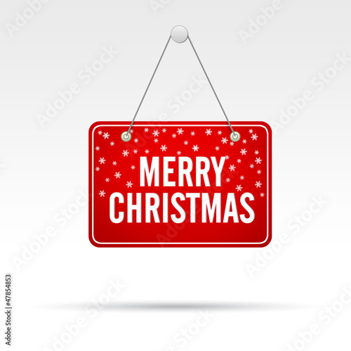 Illustration: Merry Christmas Store Sign Merry Christmas Store Sign