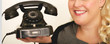 Frau mit Telefon