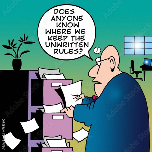 Illustration: Where do we keep the unwrittten rules Where do we keep the unwrittten rules