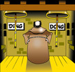The bell goes ding and dong for the monk