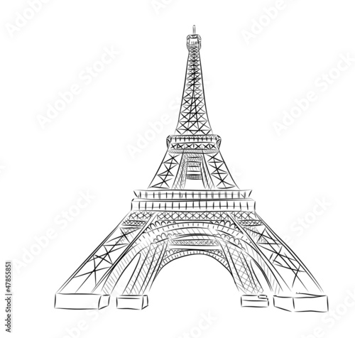 Photo: Vector World famous landmark collection : Eiffel tower , Paris Vector World famous landmark collection : Eiffel tower , Paris