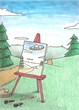 A man tried to paint a flying saucer