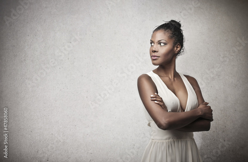 Photo: Black Girl in White Black Girl in White