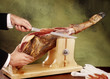 cutting ham