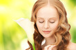 beautiful woman with calla flower