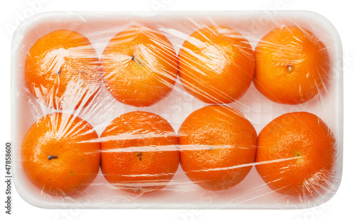 Photo: tangerines in vacuum packing tangerines in vacuum packing