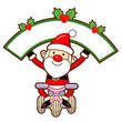 Santa Claus mascot the event activity. Christmas Character Desig