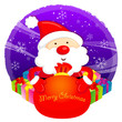 Santa Claus mascot the event activity. Christmas Character Desig